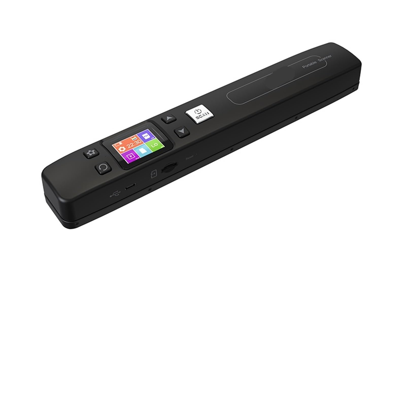 Scanner per Documenti, Scanner Wifi portatile a margine zero HD 1050 DPI for ricevute aziendali Scansione di documenti(Noir)