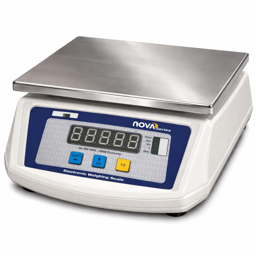 NOVA 30 Kg Digital Weighing Scale | Dual Side Display (Front & Back) | Fast Stable Readings | Sturdy Industrial Build | For Retail Shop, Laboratory, Gold Testing, Grocery & Commercial Use-picture-30
