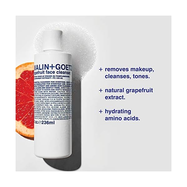 Malin + Goetz Essential Grapefruit Face Cleanser, 8 Fl oz