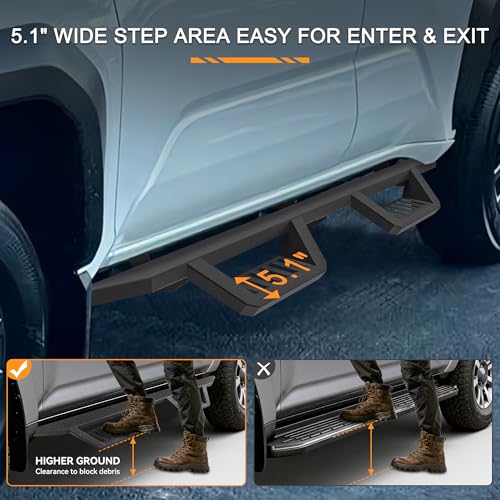 Estribos para Toyota 4Runner 2010-2024 sin faldones laterales miniatura 3