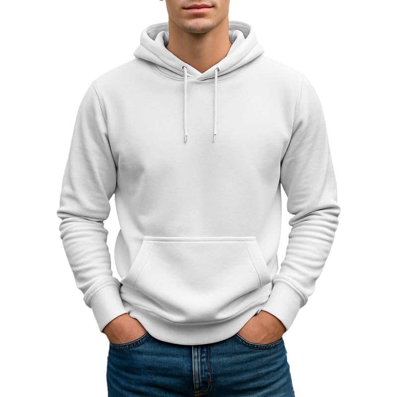 Image of Circle Clothing Men's Fleece Hoodie - Ultra Soft and Comfortable Hoodie - Heavy Weight Pullover Hoodies with Kangaroo Pocket