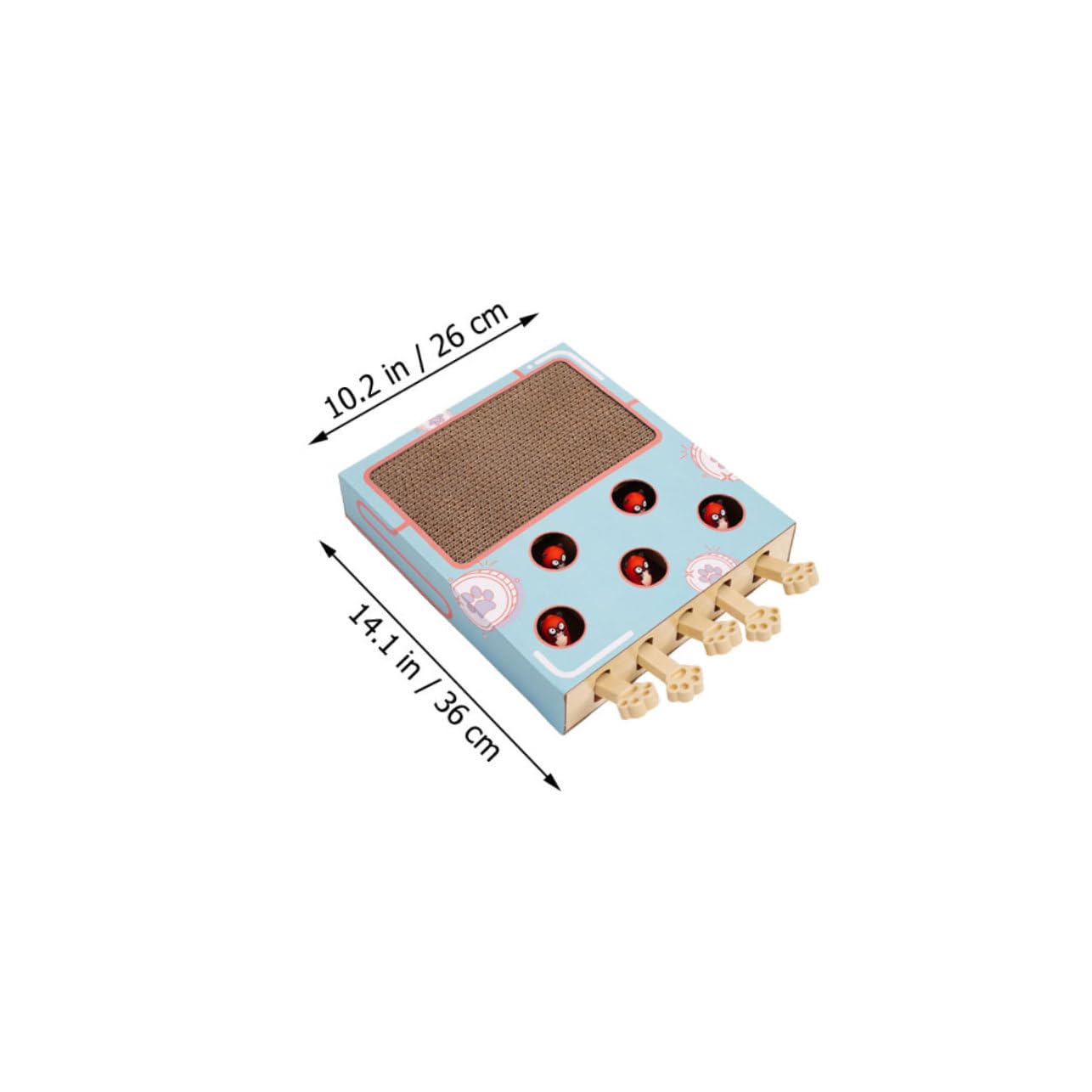 Katzenkratzspielzeug Mit Katzenfang-Maulwurf Fein Verarbeitet Aus Hochwertigem Material Robust Und Fördert Die Interaktion Und Bewegung Für Kätzchen