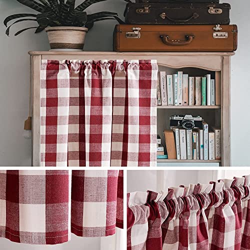 Topfinel Scheibengardine Verdunklungsvorhänge Vorhang Blickdicht Gardinen...