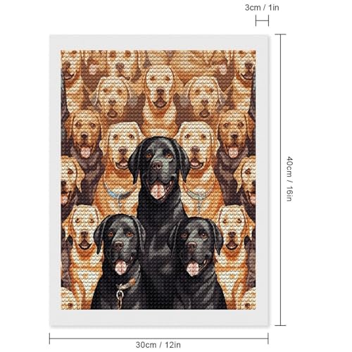 Pintura de diamantes de perros labrador: el arte perfecto para los amantes de las mascotas 2