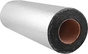 Manta Asfáltica Autoadesiva Aluminizada Impermeabilizante 90cm x 1m para Telhados e Reparos