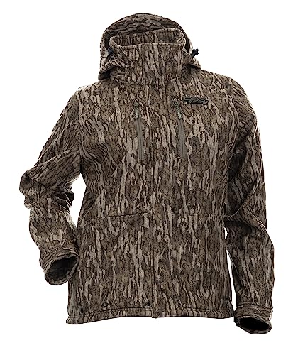 DSG Outerwear Ava 3.0 3-in-1 Camouflage Hunting Jacket for Women with Scent Control, Waterproof - Pockets & Removable Hood - MO Bottomland New | X-Large