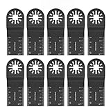 TNT SPACE For マキタ マルチツール マルチツール 替刃 スターロック 替刃 OIS規格品 金属用 木材用 BIM製 バイメタ 刃幅34mm×刃長40mm 高炭素鋼 多機種対応 互換 日立 マキタ ボッシュ BOSCH対応 古民家DIY・木工リフォーム用 精密切断・軽量設 10枚/20枚セット (金属用/BIM 10枚セット)