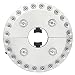 Patio Umbrella Light - SOAIY Cordless 28 LEDs Umbrella Pole Light, 3 Brightness Mode, for Outdoor Patio Desk, Camping, Pole Mounted or Hang Anywhere, Battery Operated (Silver)