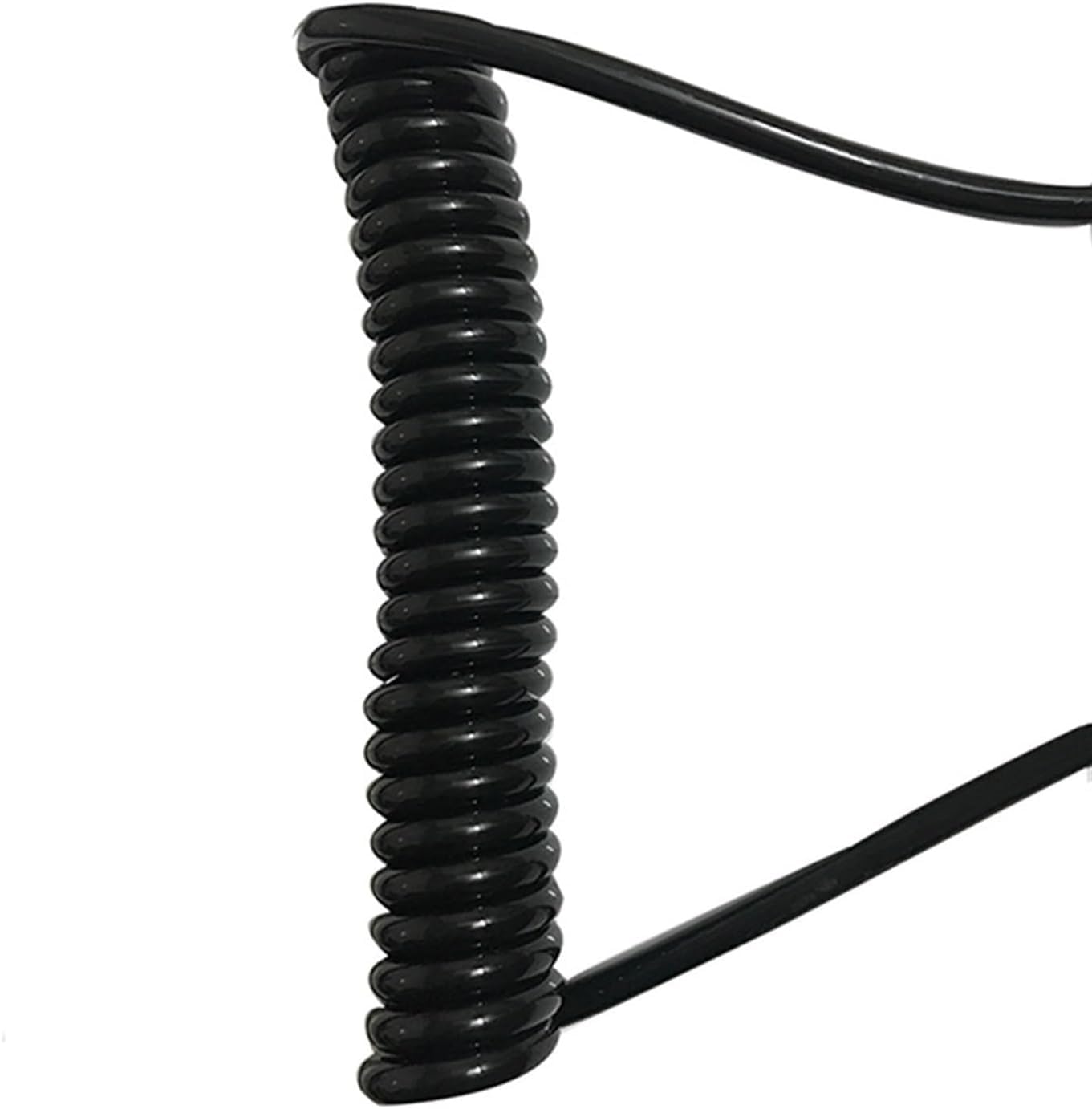 BDAYEK Spring Spiral Cable Coiled cable 2 Core Spiral Spring Cord 1mm2 Polyurethane Flexible Wire .5 Meters 7. Outdoor Stretching(Undraw 2.5 meters)