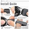 19mm Elastic Watch Strap Compatible with Willful/YAMAY/Letsfit/LETSCOM/TEMINICE/LIFEBEE/Lintelek/ ID205 ID205L ID205G ID205S ID205U/Blackview/UMIDIGI Sport Nylon Replacement Band for Women Men #4