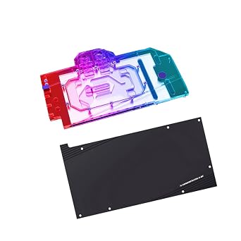 Copper GPU Water Cooling Block Waterblock Graphics Card for Asus Tuf Gaming GeForce RTX 4090 OG 5V ARGB RBW Aura Effect LED Lights with Backplate