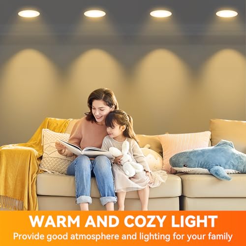Image of TJOY 12 Pack BR30 Flood Light Bulb Indoor, Soft White Recessed Light Bulbs