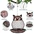 Outside Wild Bird Feeder, Heavy Duty Metal Frame Squirrel Proof Bird Feeders Hanging for Garden Yard Outdoor Decoration, Cute Cat Shaped