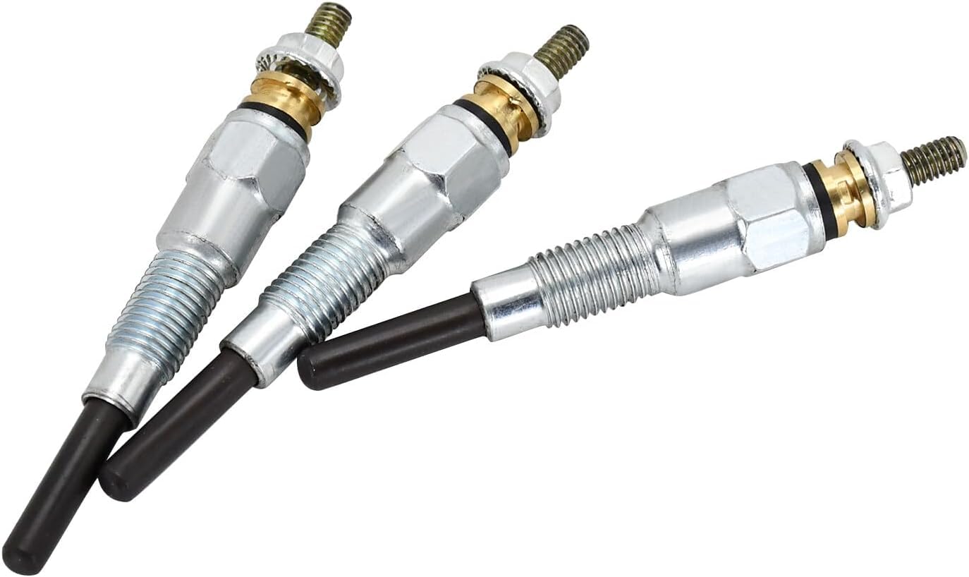 for 3 bujías incandescentes 16851-65510 16854-65510 compatibles con tractor Kubota B1700D B1700E B1700HSD B1700HSE B21 B2100D B2100E cortacésped BX1800D BX1830D BX1850D BX1860D BX2230D BX2350D BX2360D