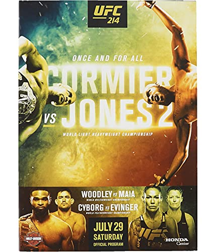 UFC Unisex 214 Cormier vs Jones 2 Official Program, Multicoloured, One Size
