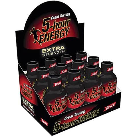 Living Essentials 5-Hour Energy, Extra Strength, Berry, Box of 12 Cover