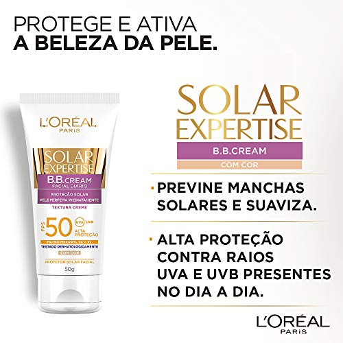 Protetor Solar Facial BB Cream FPS 50 50g, L'Oréal Paris