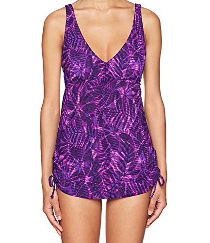 TYR Monaco v Neck Sheath, Purple, 10