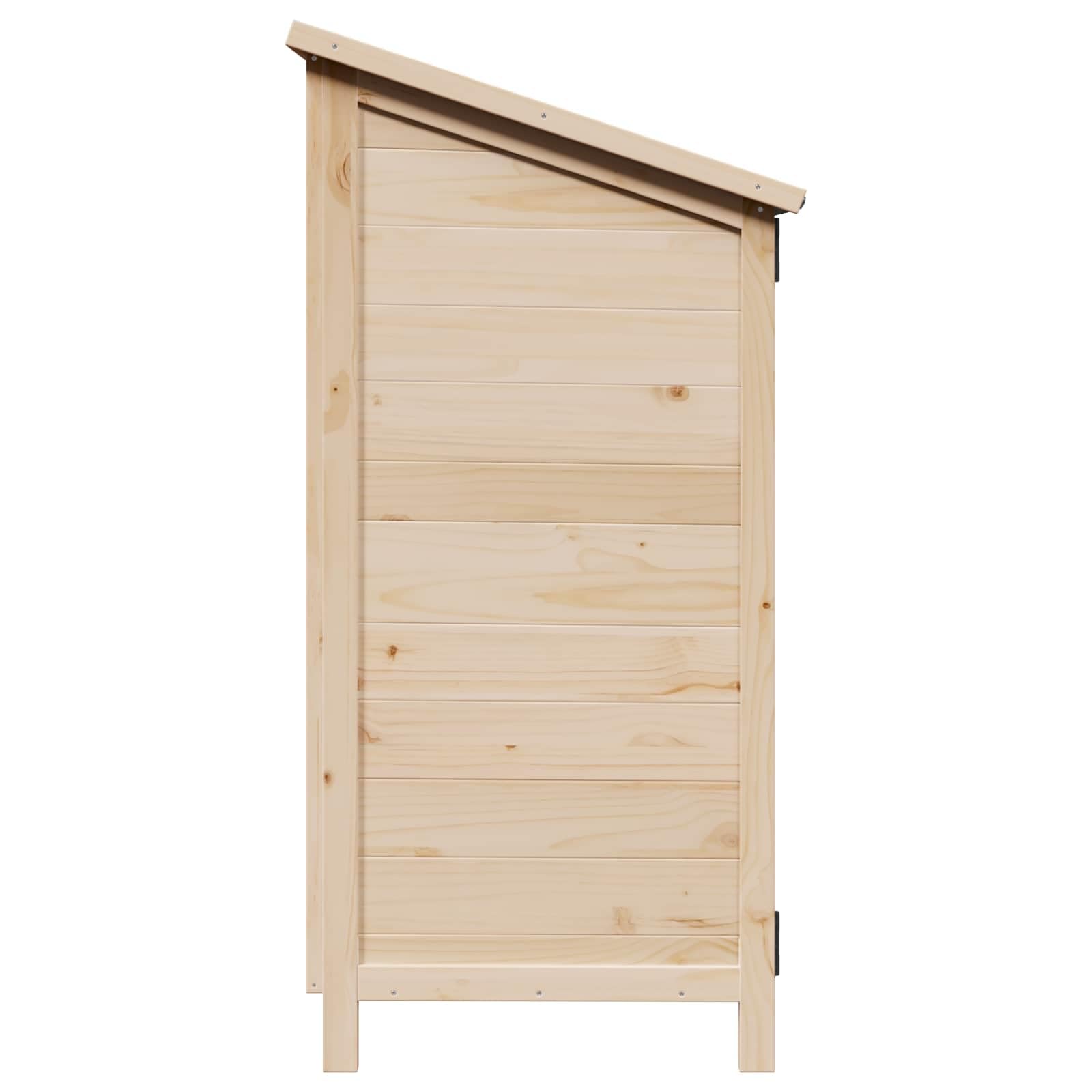 Szopa ogrodowa naturalna 59 x 56 x 113,5 cm lite drewno świerkowe