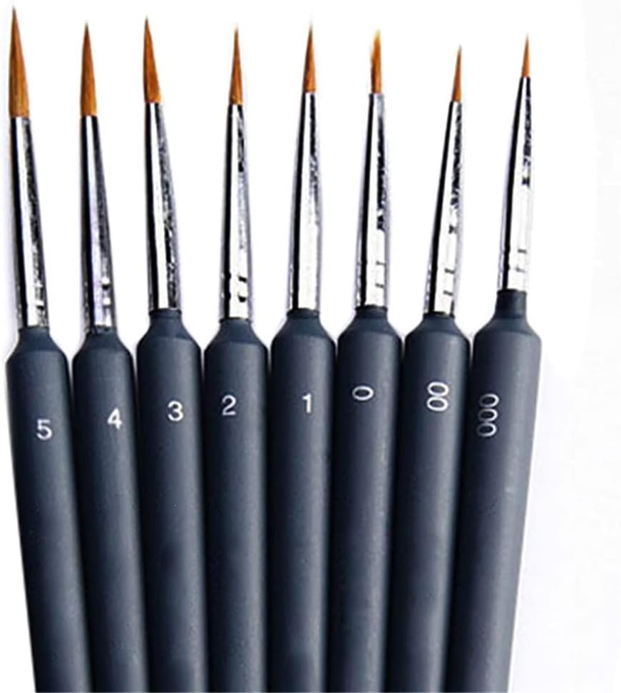 Hair Art Fineline Pen Painting Brush Line for Artist Acrylic Oil Watercolor Gouache Drawing