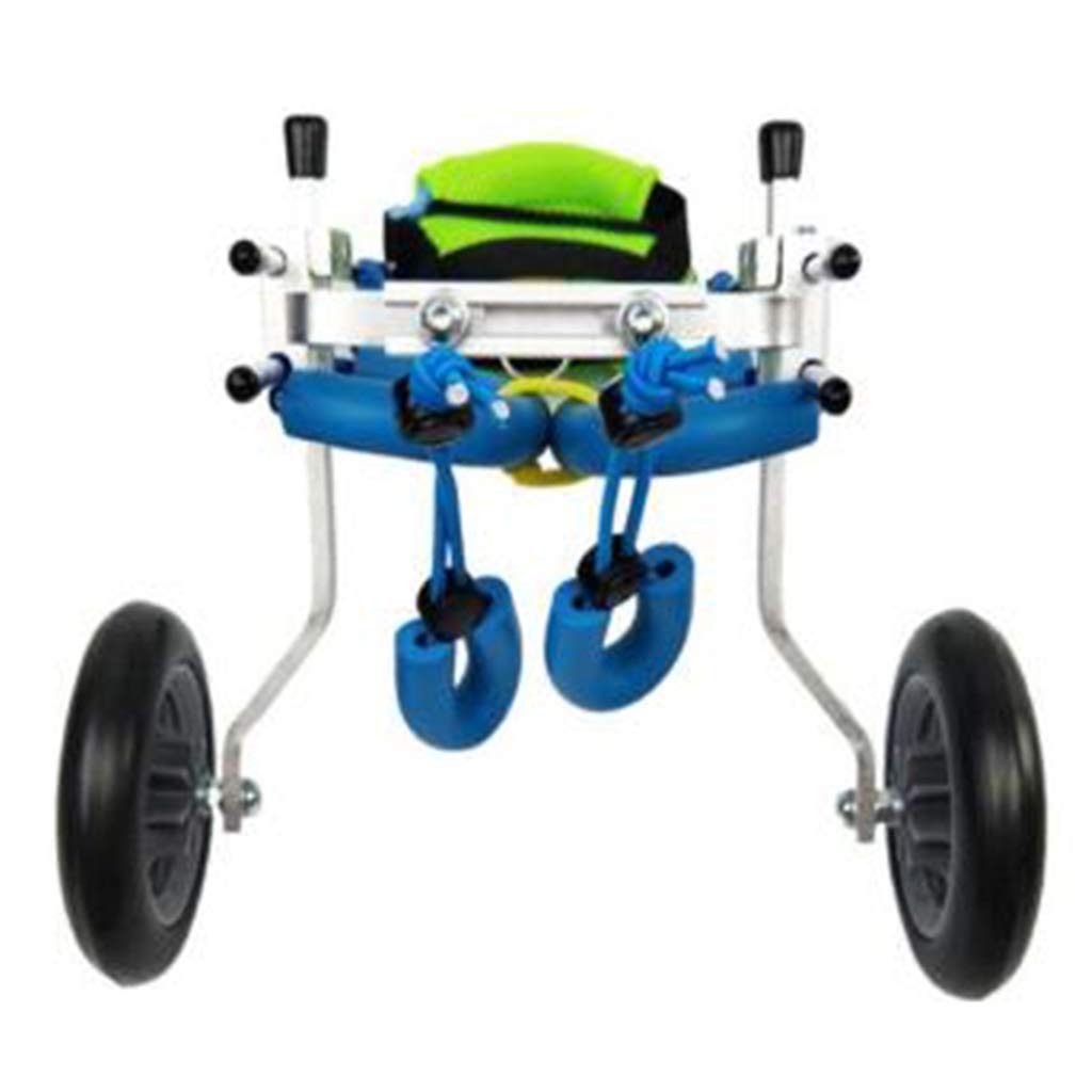 Sedia a Rotelle per Cani Cura dell'Anca e delle Articolazioni Scooter Portatile per Cani Veicolo di addestramento per la Riabilitazione delle Zampe Posteriori per la Riparazione delle Gambe
