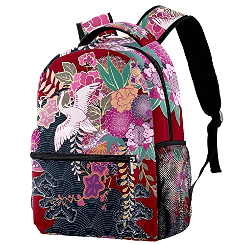 Sac à dos d'école coucher du soleil multicolore pour PC portable homme et femme