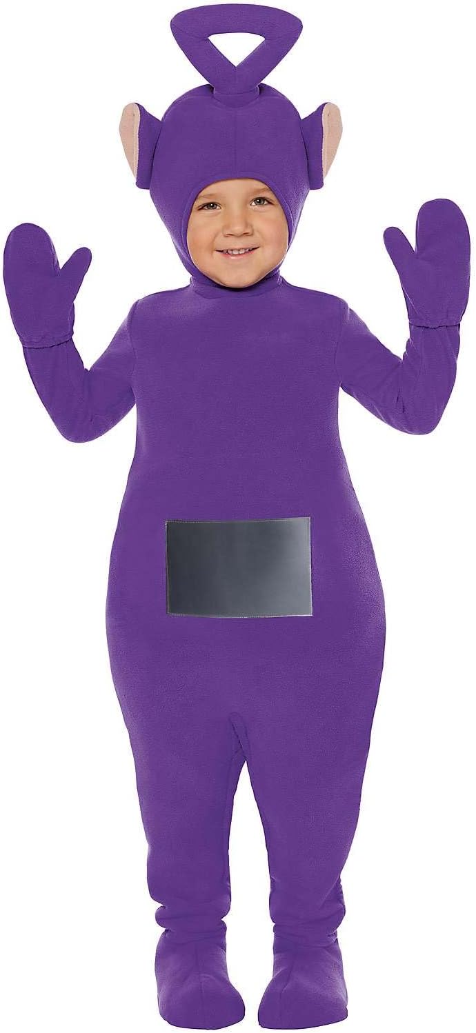 Teletubbies Toddler Tinky Winky Costume | Officially Licensed | Theatrical Jumpsuit Costume