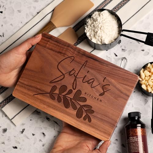 Tabla de cortar rectangular de bambú personalizada miniatura 3