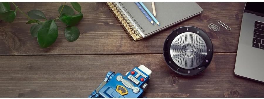 Jabra Speak 750 UC Wireless Bluetooth Speakerphone with Link 370 USB Adapter – Portable Conference Speaker for Holding Meetings Anywhere with Premium Audio - Certified for Zoom & Google Meet - Image 2