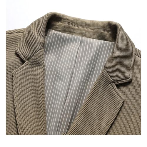 Men Solid Color Business Suit Coat Notched Collar Small Jacket Business Casual Slim Suit Jacket3