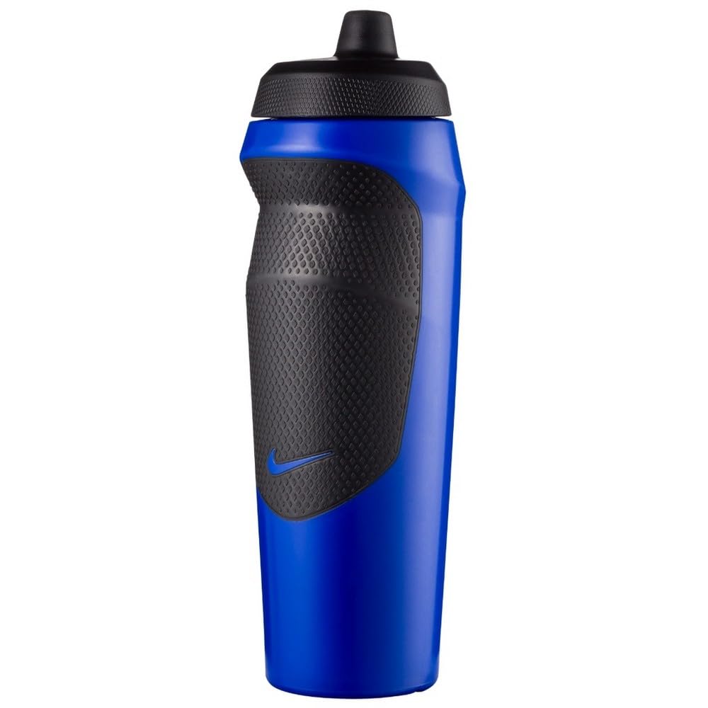Nike Rubber Hypersport Water Bottle, 590 ml (Game Royal/Black/Black/Game Royal), 500 ml