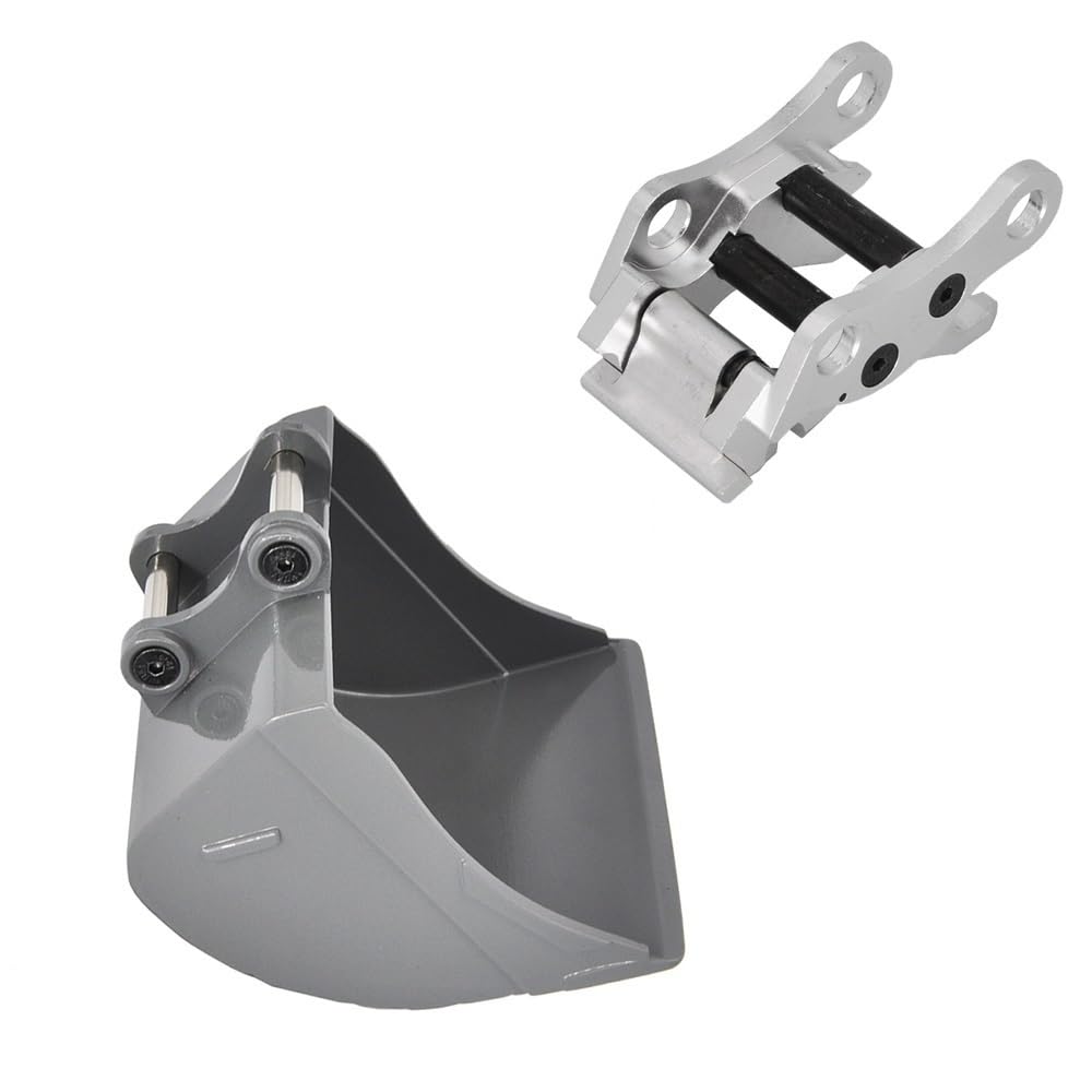 Łyżka metalowa Double E o szerokości 100 mm S011-001 do modelu koparki hydraulicznej(Bucket and Coupler)