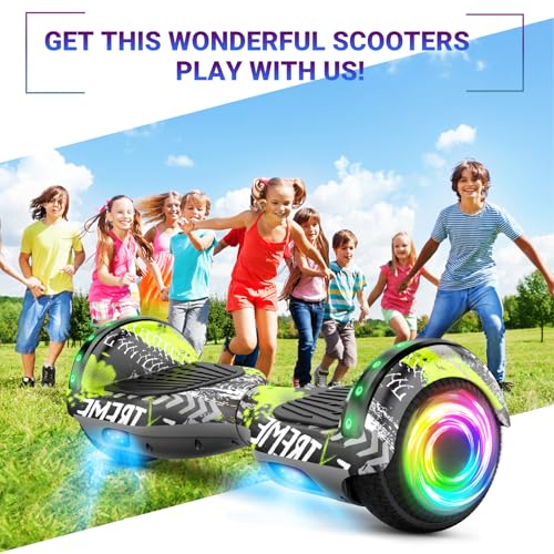 Image of SISIGAD Scooters for Kids Ages 7-12, with Built-in Bluetooth Speaker and 6.5 inch Colorful Lights Wheels, Safety Certified Self Balancing Scooter