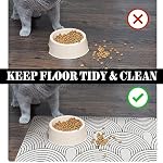 Dog Food Mats for Floors Absorbent, Pet Cat Food Mat - Quick Dry Dog Bowl Mats for Food and Water, Eco-Friendly Boho Pet Supplies 12" x 20" - Image 5