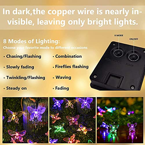 ICONEO - Luci solari esterne, 6.5m 30 LED, per