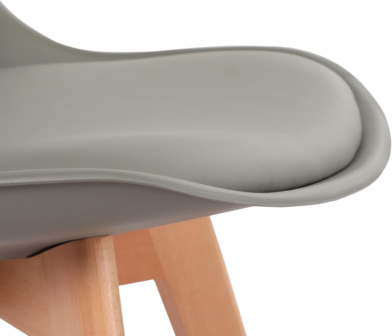 EGGREE Esstisch mit 2 Stühlen Essgruppe, Bartisch Set, Schreibtisch mit AC-Steckdosen und USB-Anschlüssen, 111cm Küchentisch mit 4 Ablagen für Wohnzimmer, Küche(Eichentisch+2 Grau Stühle)