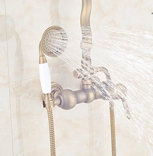 Ensemble de douche en laiton antique Gowe de style rétro - 3