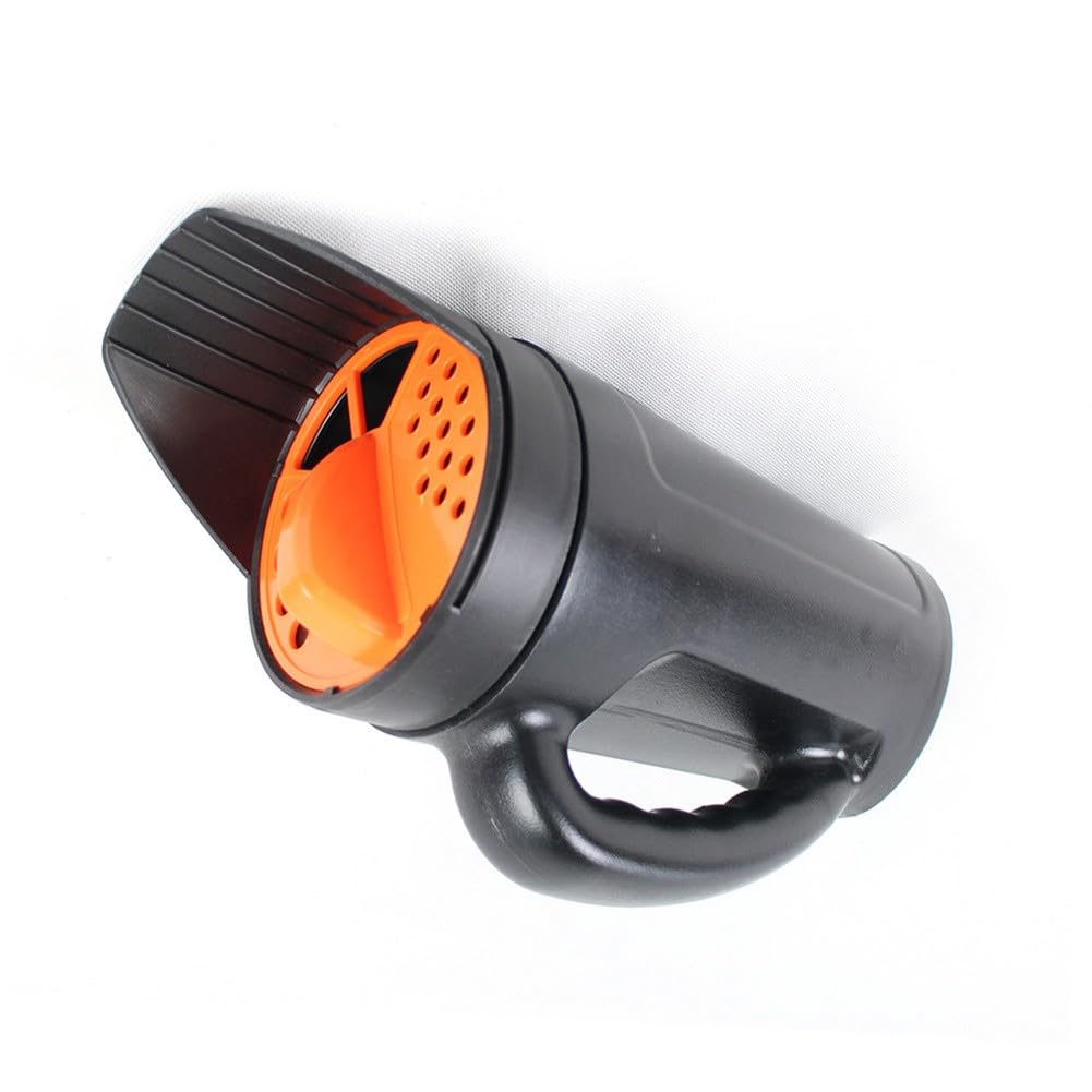 EasyByMall Épandeur de pelouse portable avec débit réglable pour semences de gazon, engrais, glace fondue et produits chimiques de piscine, pot de semis de jardin léger