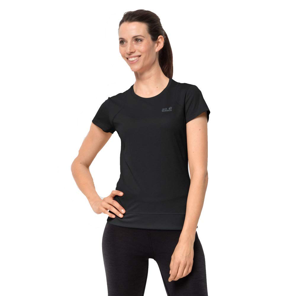 Jack Wolfskin Sky Range T-Shirt Femme Black FR: S (Taille Fabricant: 2)