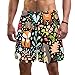 HadHfun Costume da Bagno da Uomo Simpatico Orso Volpe e Cervo Pantaloncini da Surf da Spiaggia con Costumi da Bagno ad Asciugatura Rapida