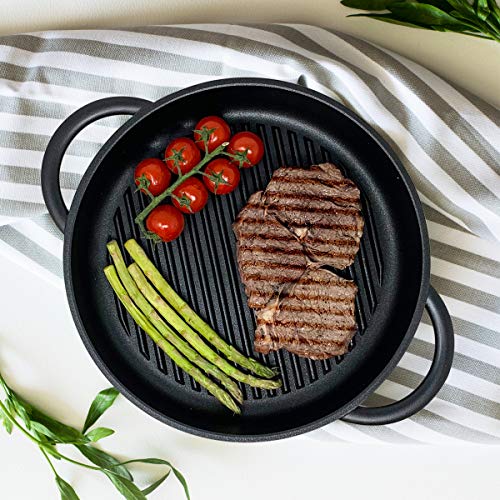 joeji's Kitchen Padelle Grill Bistecchiera Antiaderente 27cm - Induzione Alluminio - 100% Libero di PFOA - immagine 6