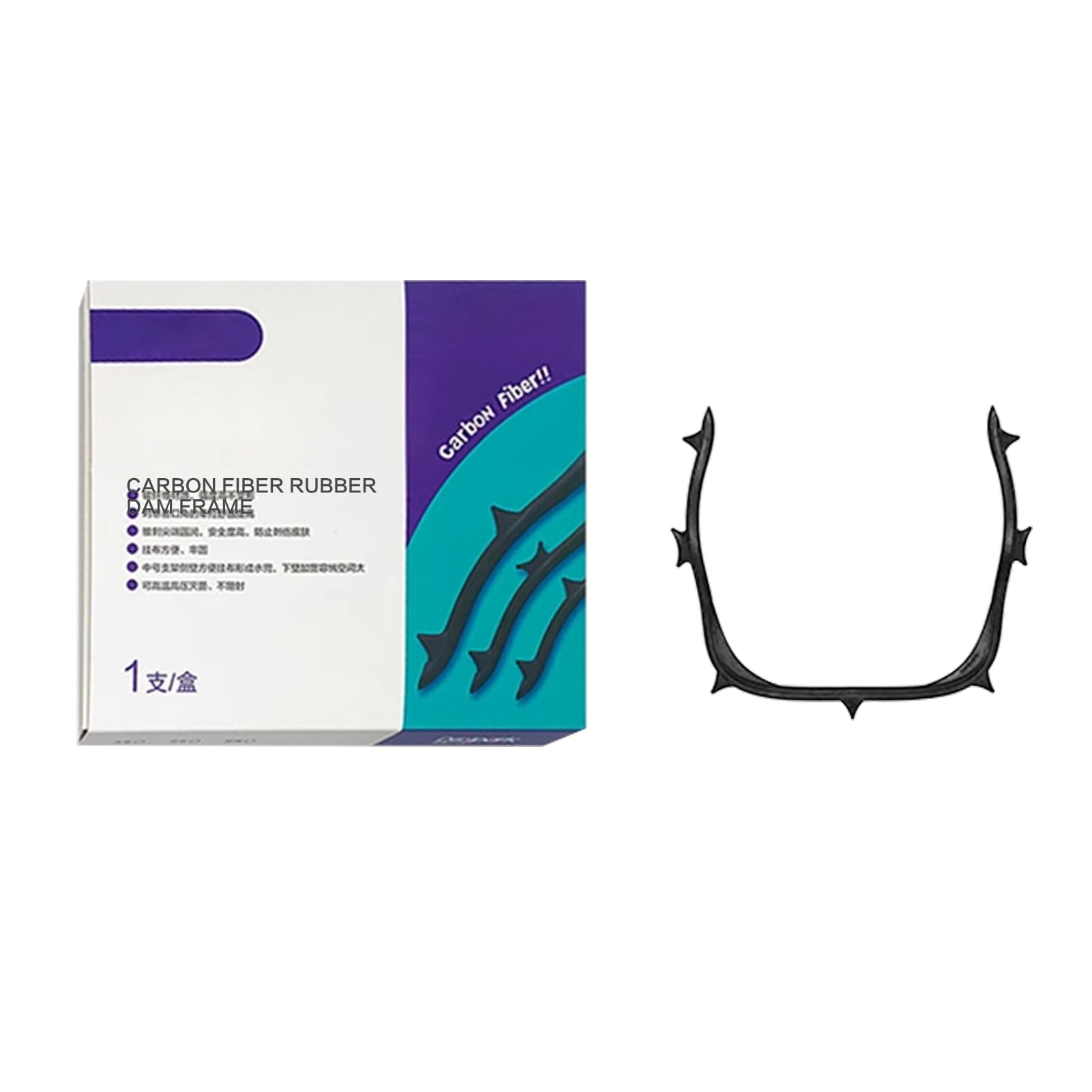 Windplusya Dental Dam Frame, Carbon Fiber Rubber Dam Frame, Dental Rubber Dam Frame Holder Accessory for Dental Operation.-M
