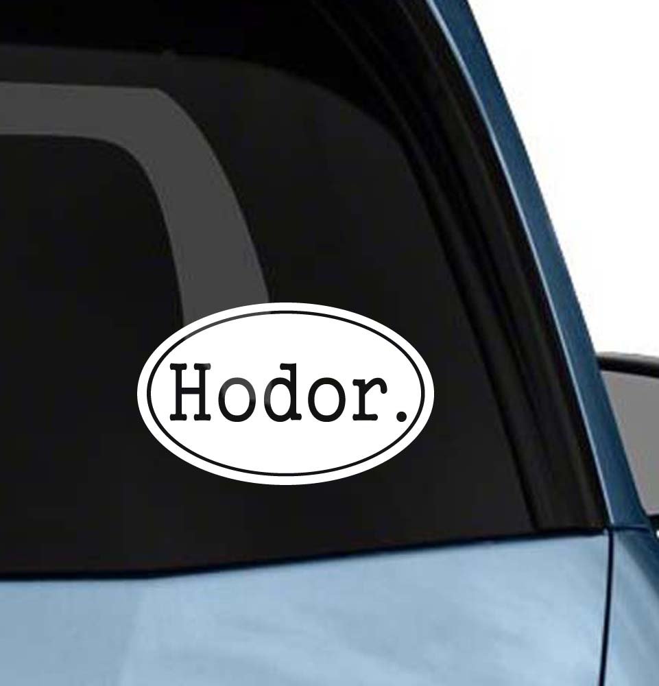 Amazon.com: Hodor Funny Movie Euro Oval Inspirational Vinyl Sticker ...