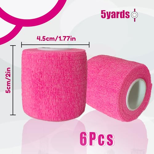 Large Pen Machine Covers and Grip Tapes - Anghie 200pcs Pink Tattoo Pen Covers with 6Pcs Pink Tattoo Grip Tape Wrap Large 2.56 X 7.09inch Tattoo Machine Wrap for Tattoo Machine Tattoo Supplies - Image 3