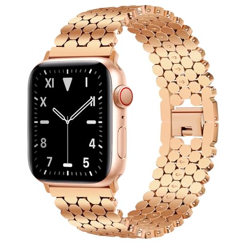 Bracelet Apple Watch rose gold en métal chic pour sublimer votre montre connectée
