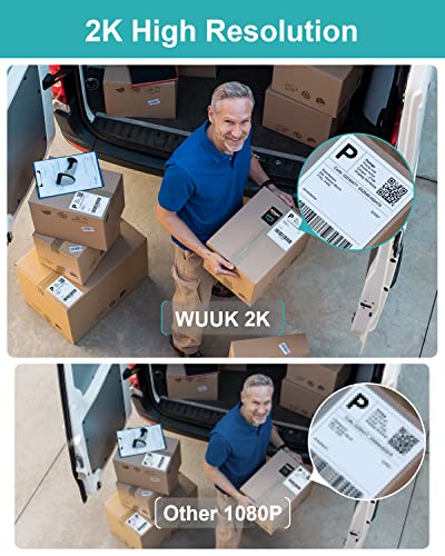 Wuuk 2 Cameras For Home Security Outdoor Wireless Wifi, 2K Battery Powered Outdoor Wireless Security Camera With Base Station, No Monthly Fee, Ip67, Free 32Gb Local Storage, Google & Alexa Compatible #TOP1