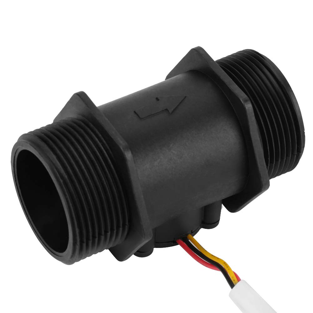 Turbinendurchflussmesser, DN40 G1,5 "Elektronischer Durchflussmesser Wasserdurchflusssensor-Schalter, Hall-Sensor-Schalter-Zähler, für Warmwasserbereiter, Wasseraufbereitungssystem