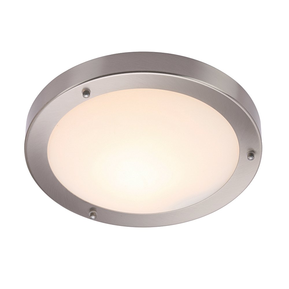 Flush Polished Chrome Glass IP44 | Lighting Company UK - View #3