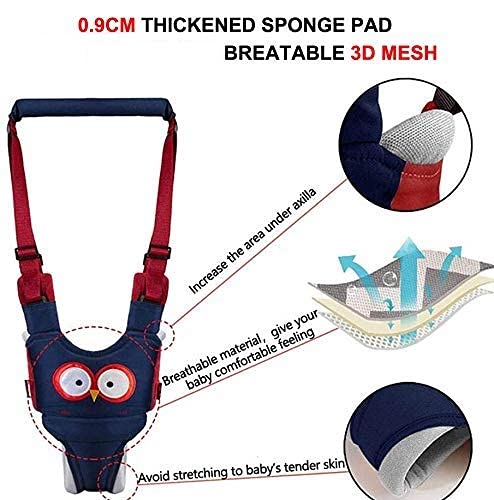 Baby Walker,Baby Walking Harness, Walking Learning Helper with 1 Pair Knee Pads, Adjustable Infant Walker Helper Assistant Suitable for 7 to 24 Months Babies