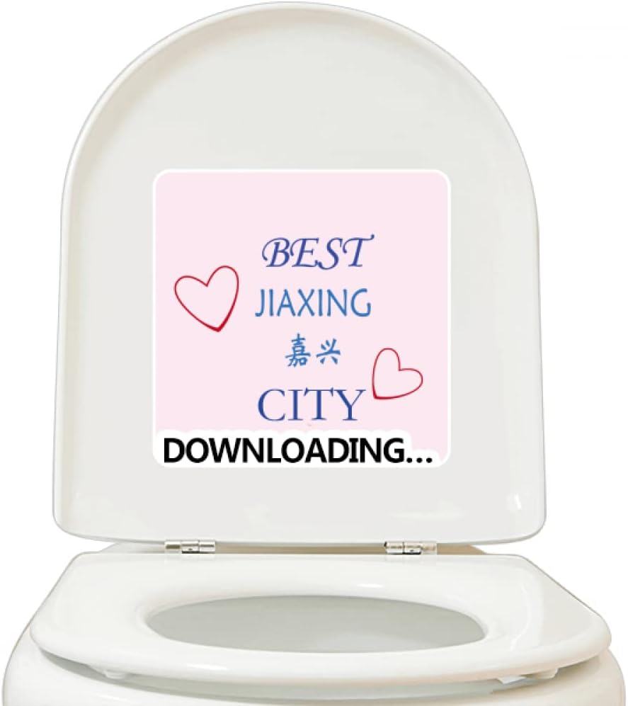 Jiaxing City Icon Art Deco Fashion Stickers Adhesive Waterproof Toilet Decal